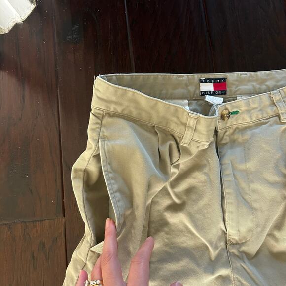 Men's 2003 Tommy Hilfiger Pleated Front Khaki Pants Preppy Old Money Classic - Picture 6 of 12
